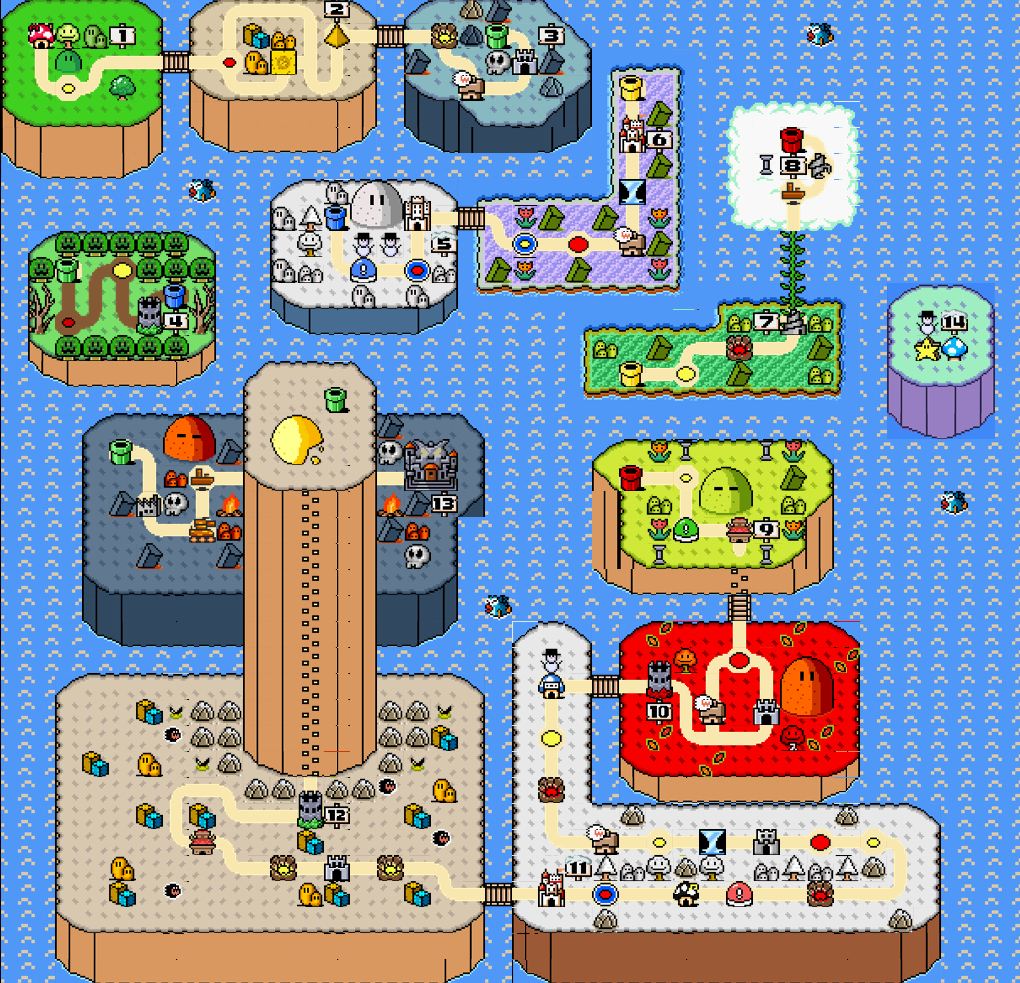 Super Mario World Map 2317